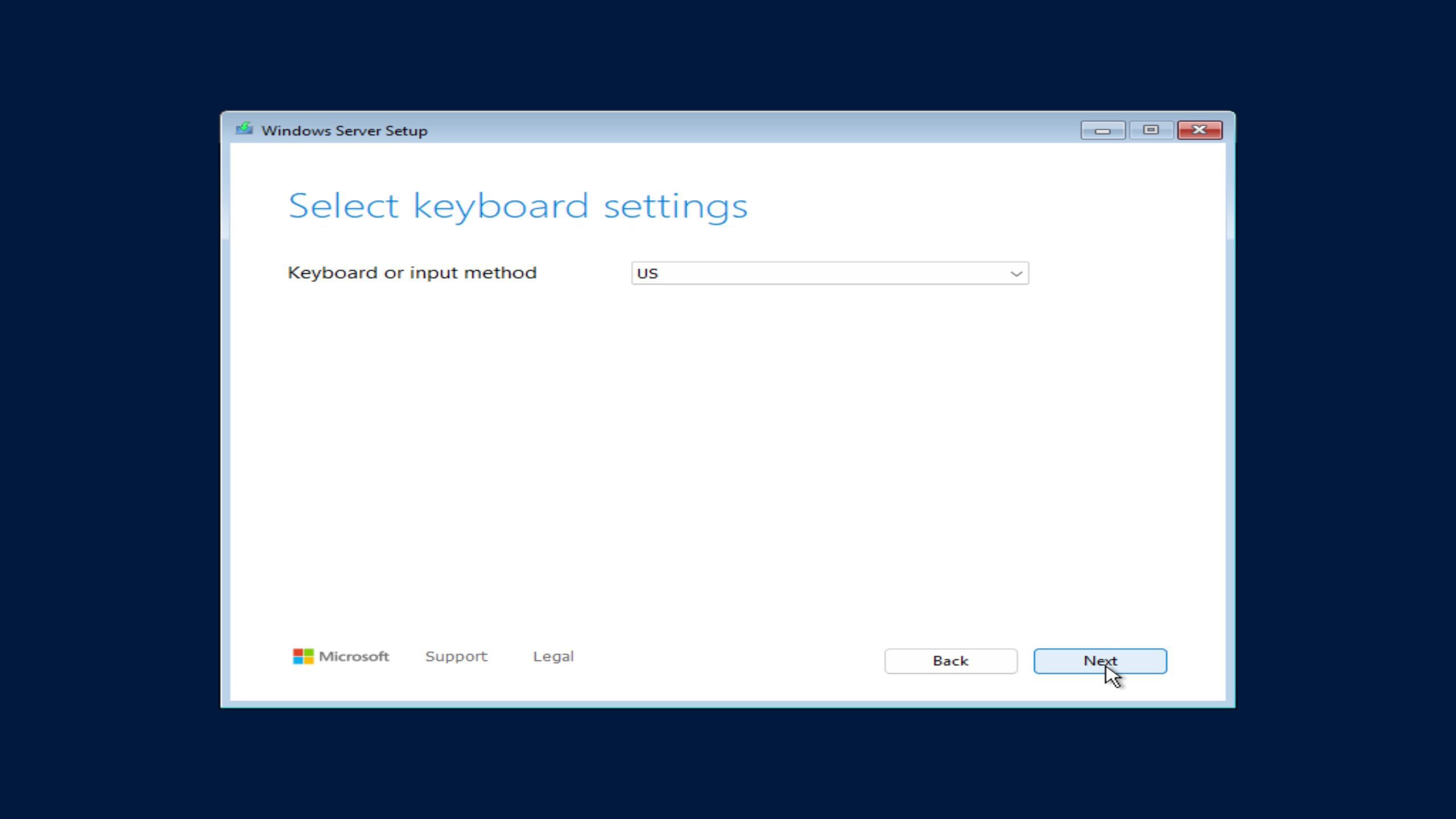 keyboard settings