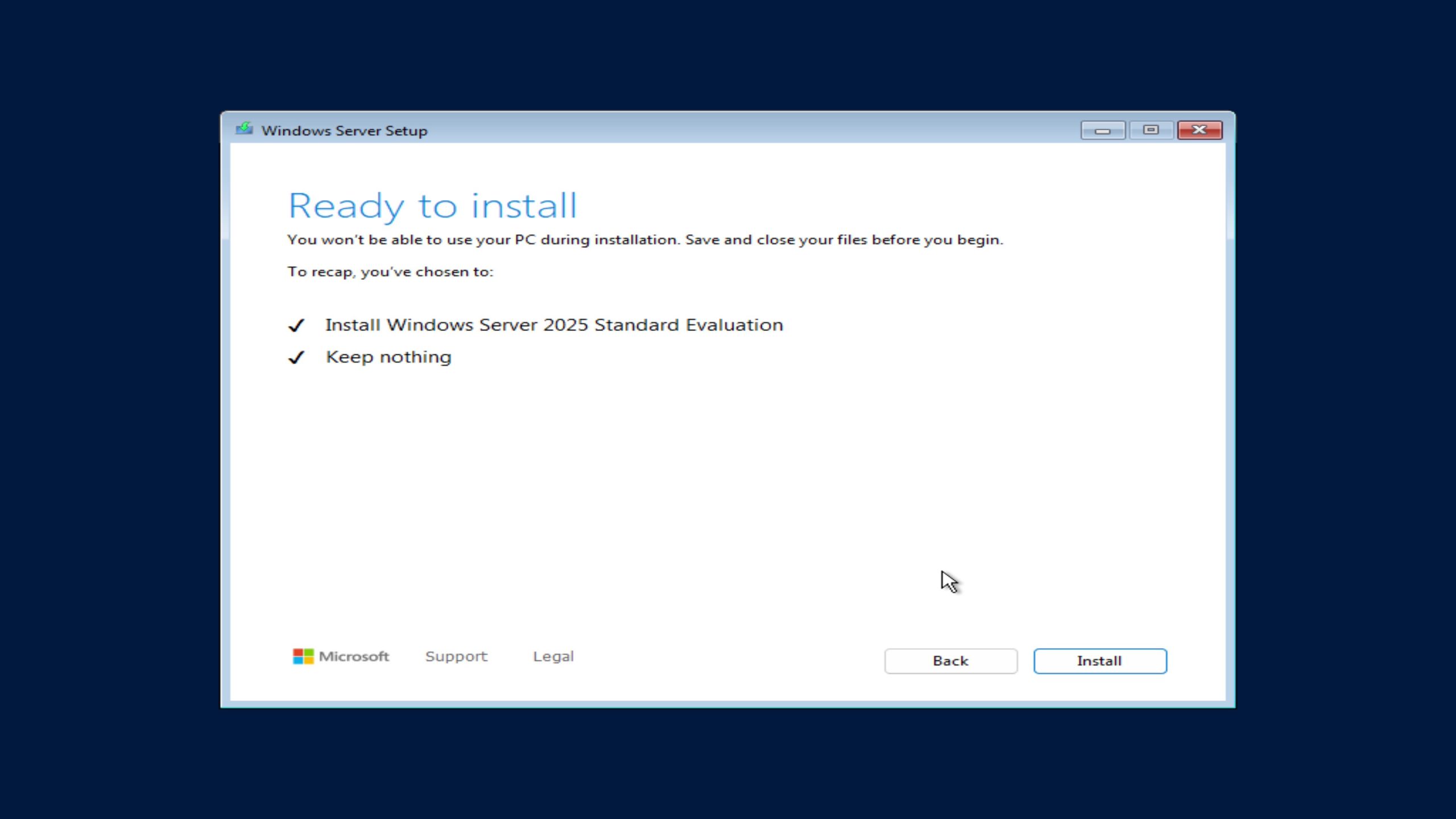Ready to install