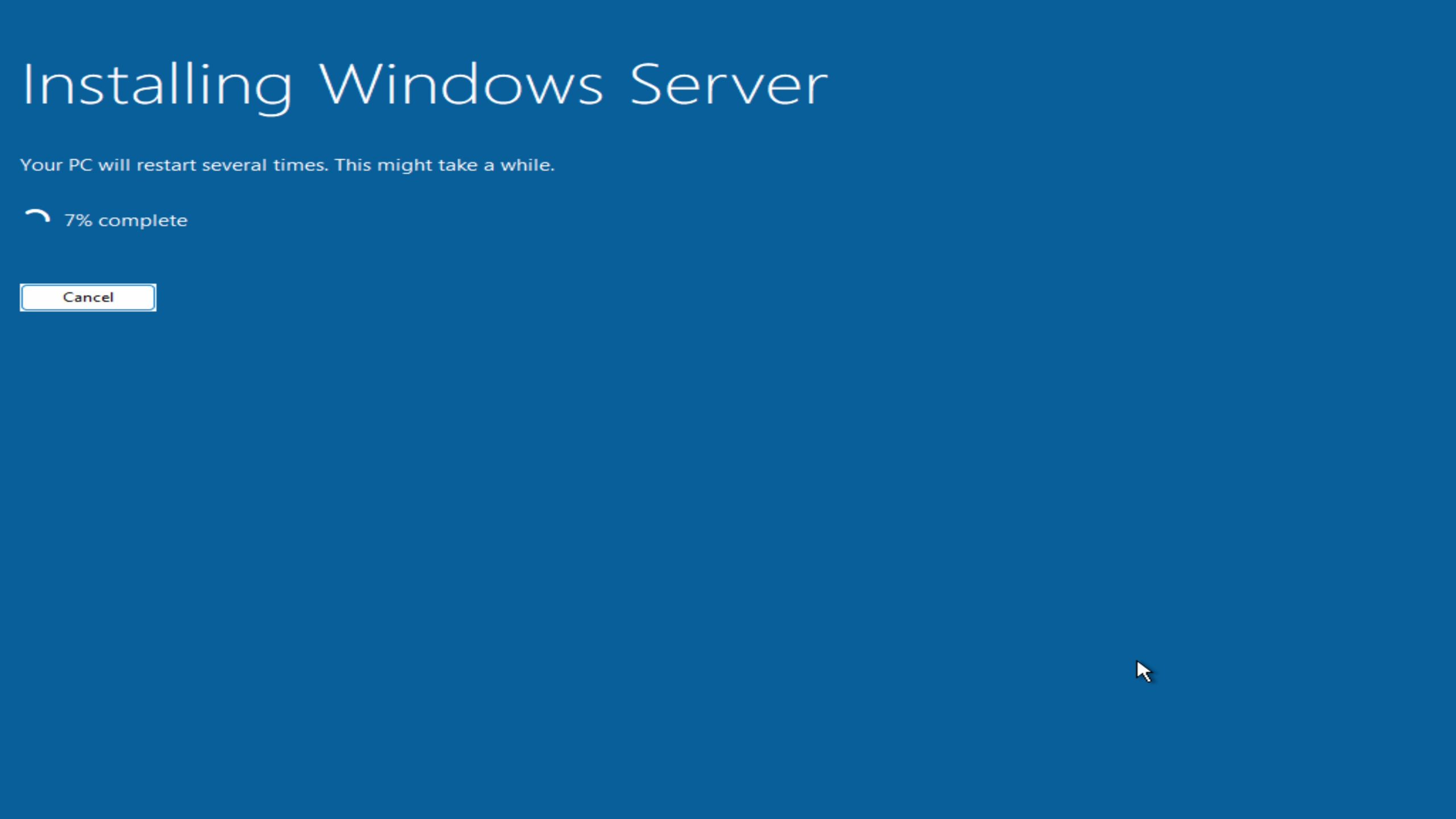 Start install